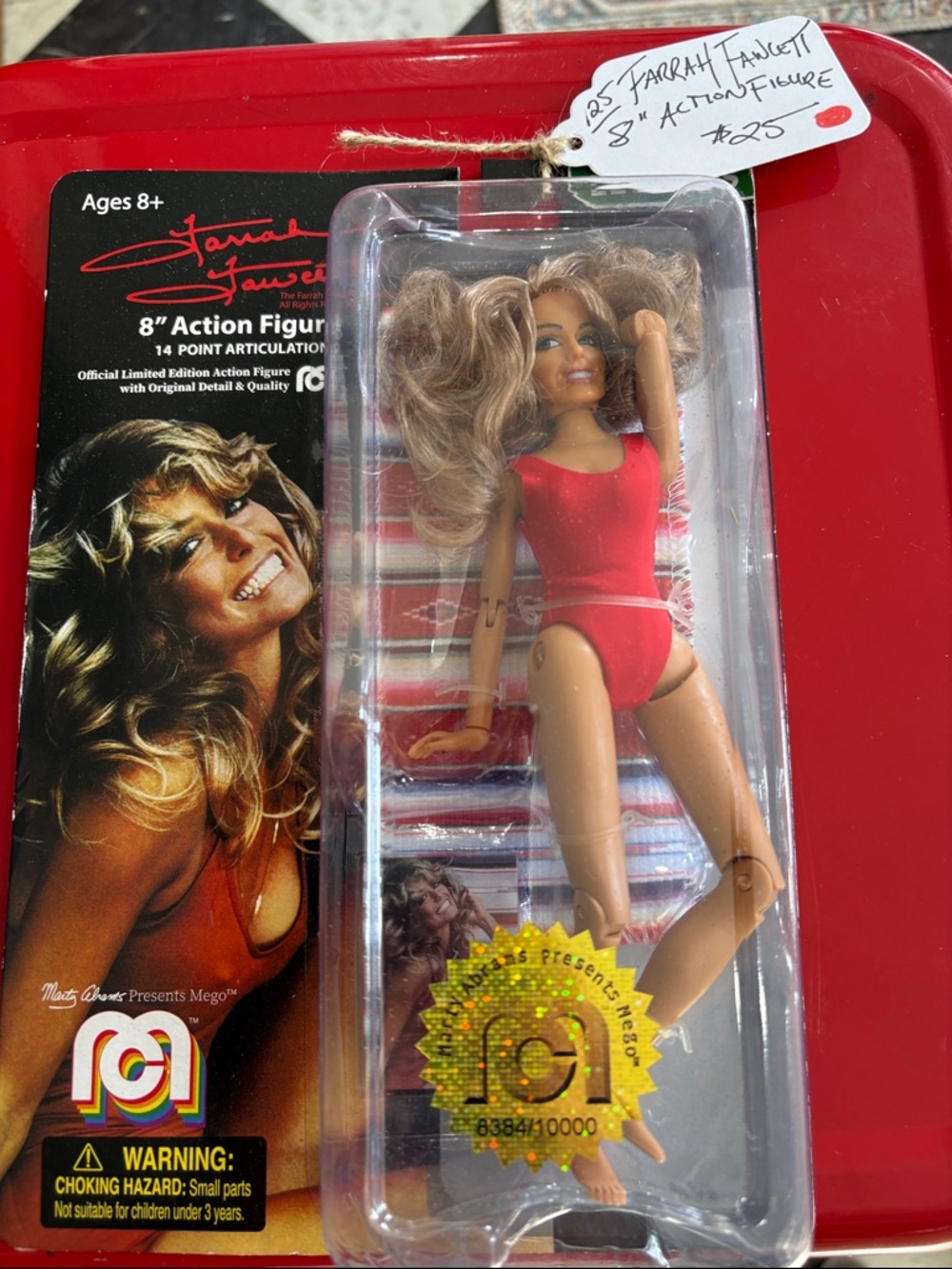 Farrah Fawcett 8" Red Swimsuit Action Figure